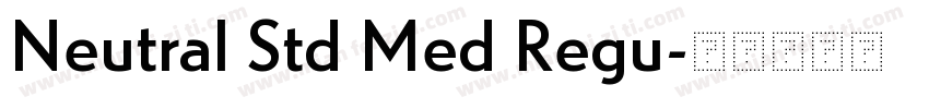 Neutral Std Med Regu字体转换